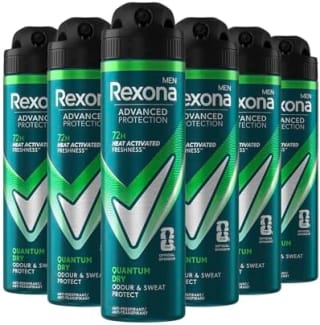 Rexona Men Advanced Protection Quantum Dry (6 x 150 ml) voor €11,30 bij Amazon