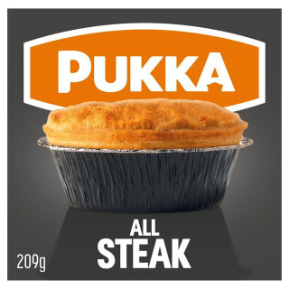 Pukka Pies All Steak Pie 209g for £1.25 at Sainsbury's