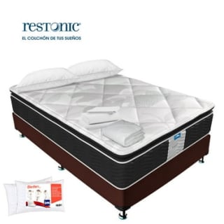 Colchón matrimonial Restonic MoonCare (con box + 2 almohadas) por $5,569 en Walmart