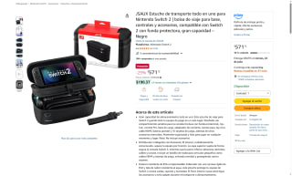 Estuche JSAUX para Nintendo Switch 2 por $571 | Oferta Amazon
