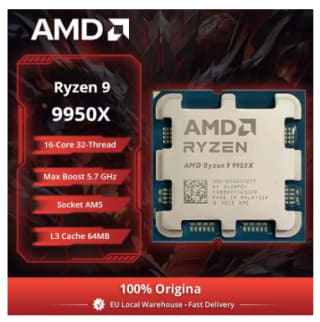Processeur AMD Ryzen 9 9950X - Socket AM5, 16 cœurs / 32 threads à 376,31€