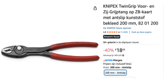 KNIPEX TwinGrip voor €18,69 bij Amazon