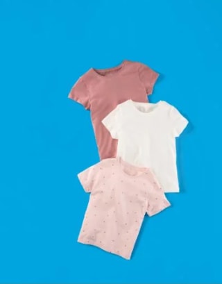 Lupilu Pack de 3 unidades Camisetas para niños pequeños por 3.99€