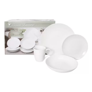 Crown Baccara Vajilla de Porcelana Blanca, 16 piezas por $699 en Costco