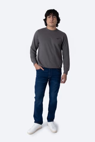 Jeans straight azul por $149 en Hang Ten