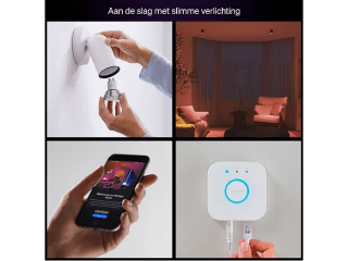 PHILIPS HUE Essential starterkit (1 Bridge, 3 GU10-spots) voor €44,99 bij MediaMarkt