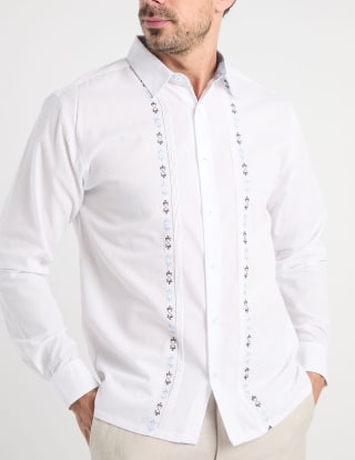 Gianfranco Dunna Guayabera manga larga por $454.30 en Suburbia