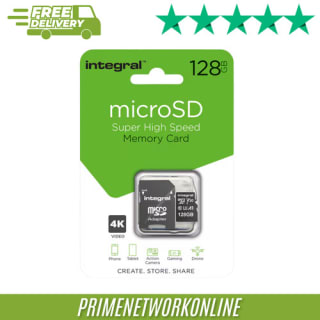 Integral 128GB microSD Card + Adapter (100MB/s) or 128GB USB Flash Drive – From £6.64