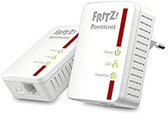 AVM Fritz!Powerline 510E Set International - Adaptador/Extensor de Red por l&iacute;nea El&eacute;ctrica, PLC, Compatible IEEE P1901, 500 Mbps, 1 Puerto LAN Fast Ethernet, Blanco