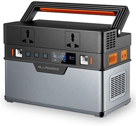 ALLPOWERS Estación de alimentación portátil de 666 Wh/185200 mAh, batería de alto rendimiento, generador solar, batería de 500 W, para exterior, jardín, fiesta, viaje, camping, caravana, emergencias