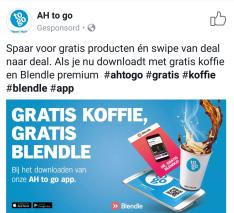 Gratis koffie en gratis Blendle premium als je de AH to go app installeert