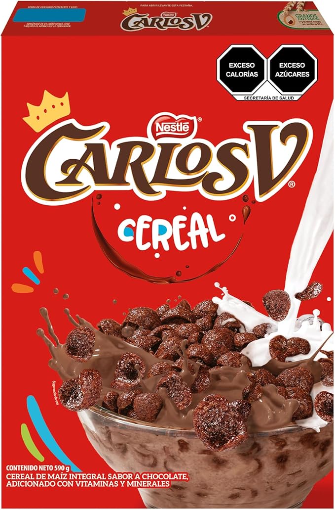 Cereal Carlos V Nestlé 590g por $40 | Amazon