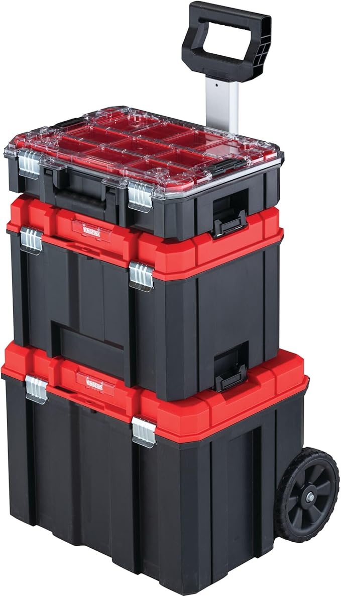 Caja Herramientas 3en1 Craftsman VersaStack 17" con Ruedas Metal