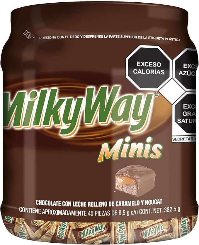 Milky Way Mini Tubo 45 Unidades por $165 | Amazon