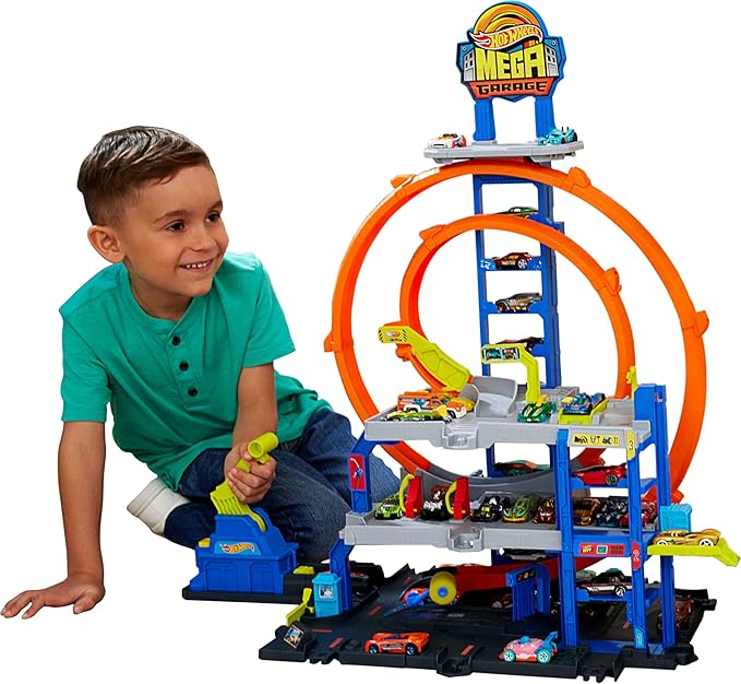 Hot Wheels City Mega Garage con Elevador por $739 | Amazon
