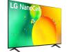 TV LED 43" LG 43NANO756QC don UHD 4K, Procesador de Gran Potencia 4K α5 Gen 5 por 323€