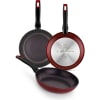Bra - Lote de 3 Sartenes Red Diamond, Set 18cm + 22cm + 26cm por 28.47€