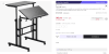 VEVOR-soporte de altura ajustable con resorte de Gas, escritorio con ruedas giratorias por 40,09€