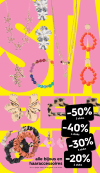 Tot 50% korting op alle bijous en haaraccessoires bij de Hema