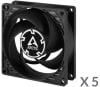 Arctic P8 PWM PST - Ventilatorhuis 5-pack - 80mm -voor €20,33 bij Nbb