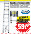 Aqua Laser Telescopische ladder 11 treden - 3,2 meter voor €59,99 bij Dirk