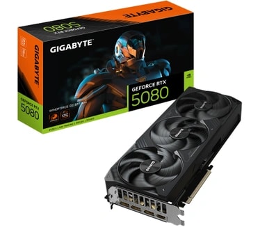 Gigabyte GeForce RTX 5080 WINDFORCE OC SFF 16G videokaart voor €1.299 bij Uwgamespecialist