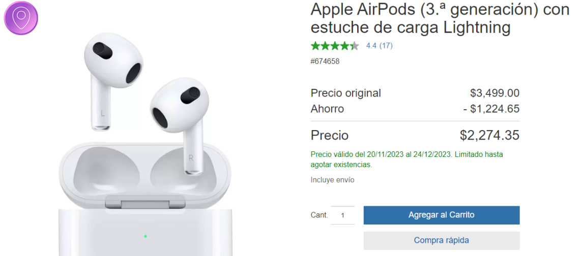Reacondicionado apple airpods 1 generaci oferta en Linio