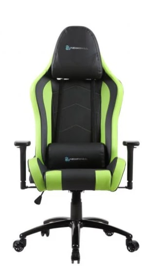 Takamikura silla gaming verde-negra