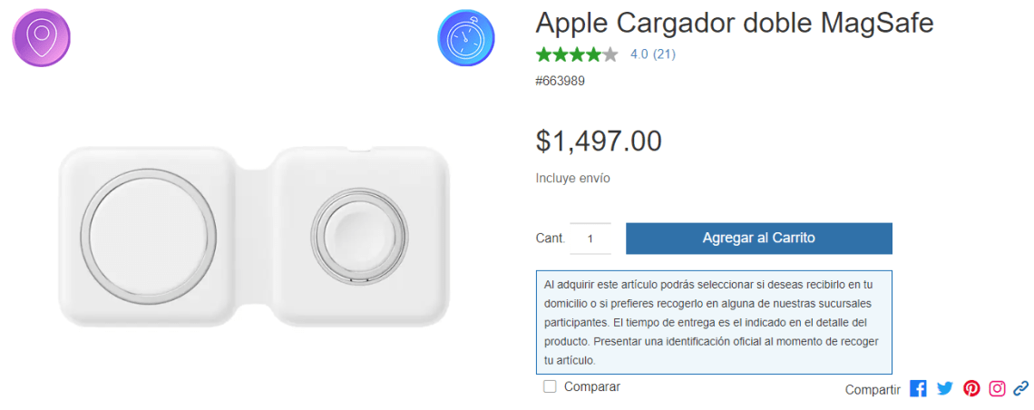 Apple Cargador MagSafe | Costco México