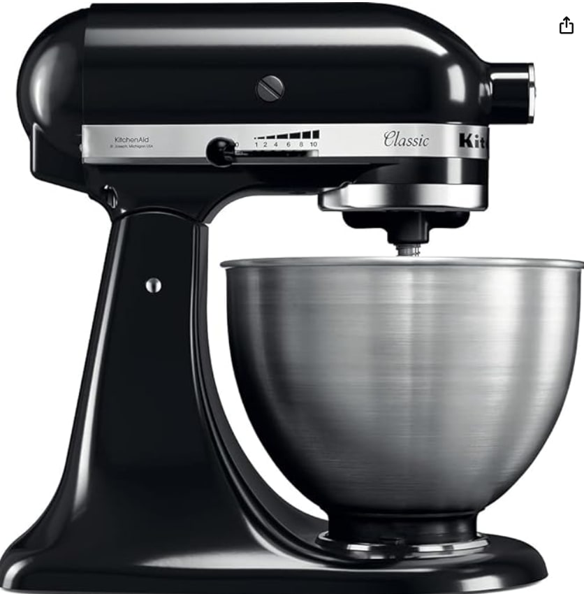 KitchenAid 5K45SSEOB Classic eukenmachine - Zwart voor €349 bij Amazon.nl