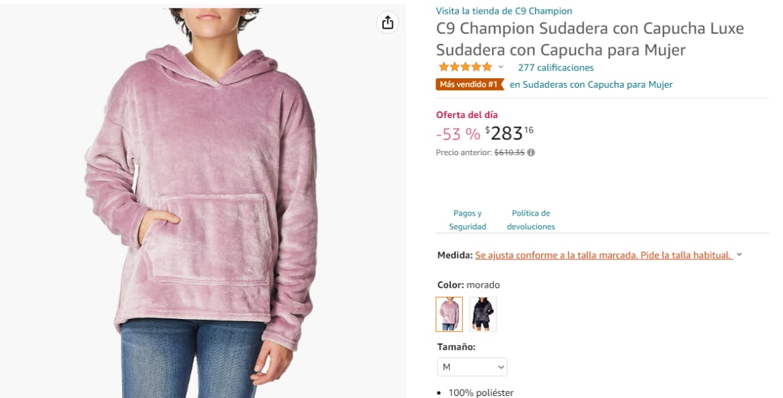 Sudadera con capucha Disney DTR para mujer