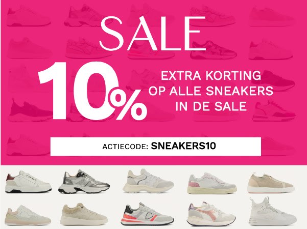 10% sneakers uit de Sale bij den Assem