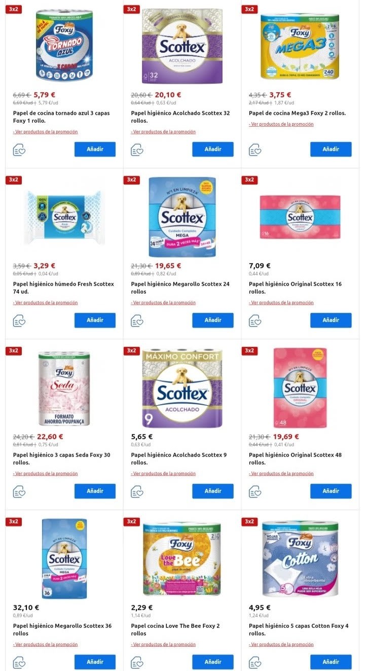 3×2 en estos productos de Drogueria desde Carrefour.