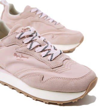Zapatillas Pepe Jeans de piel Dover Soft rosa a solo 39,40€