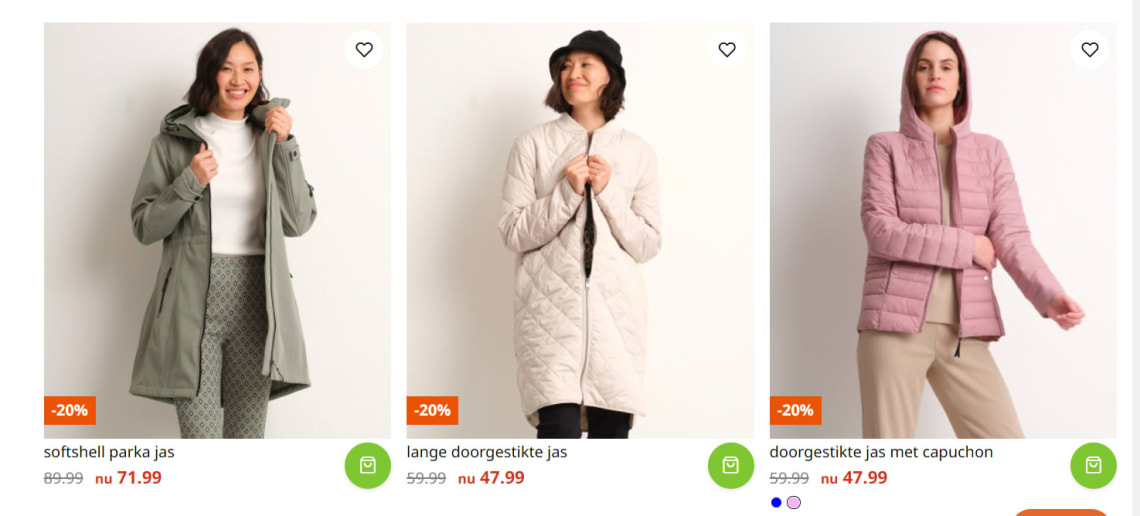 20% korting op zomerjassen bij Terstal