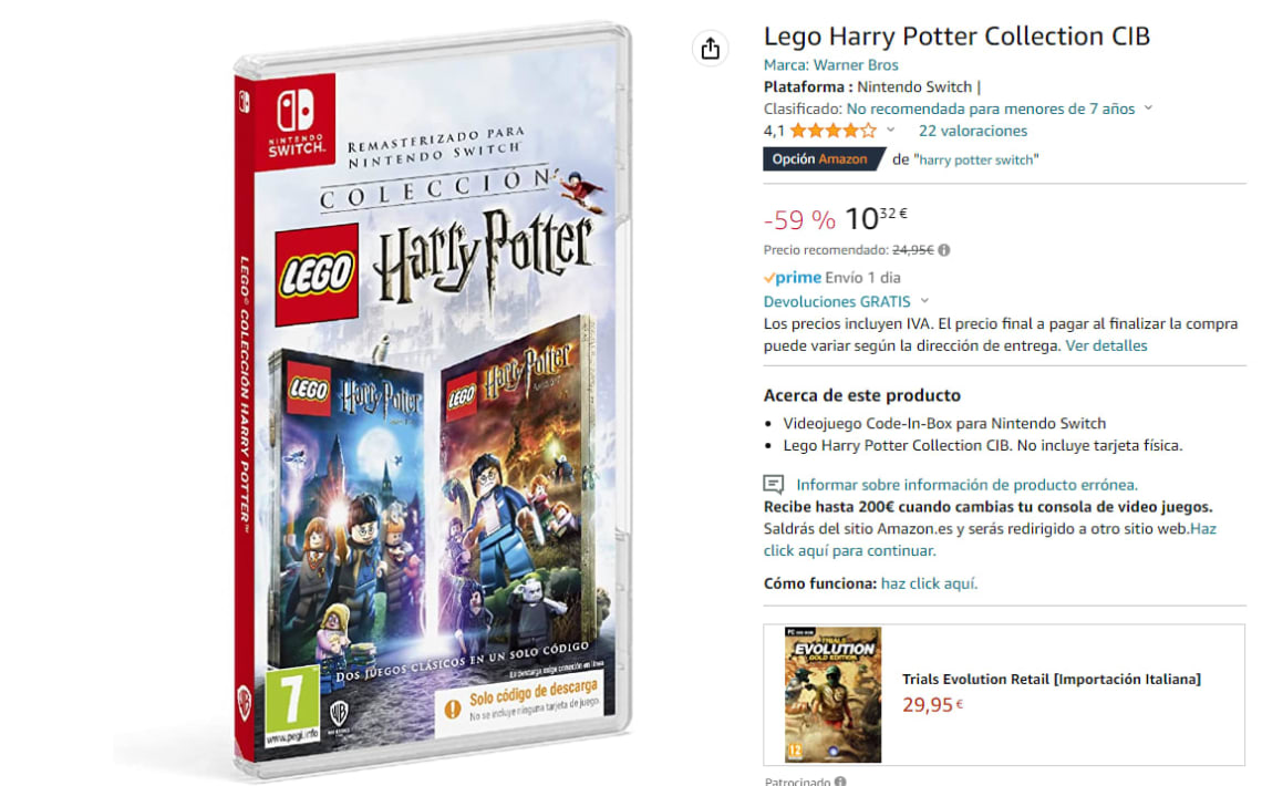 LEGO: Harry Potter Collection  Xbox One - Código de descarga : :  Videojuegos