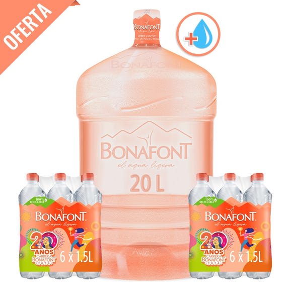 Agua Natural Bonafont 6x1.5L