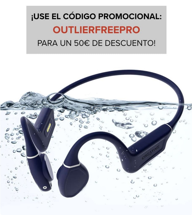 Auriculares sumergibles de conducción ósea Creative a solo 129€