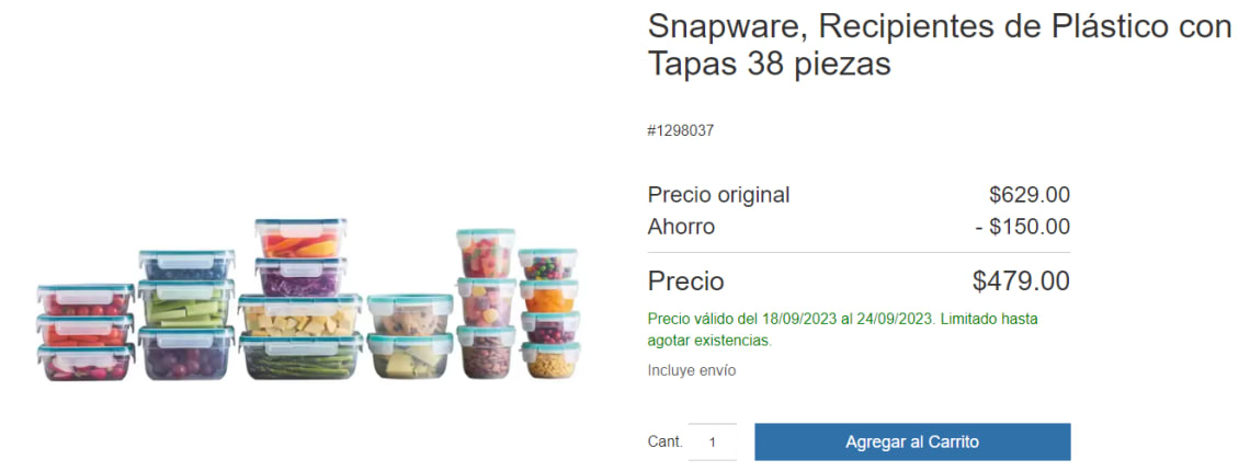 Las mejores ofertas en Almacenamiento de alimentos Snapware