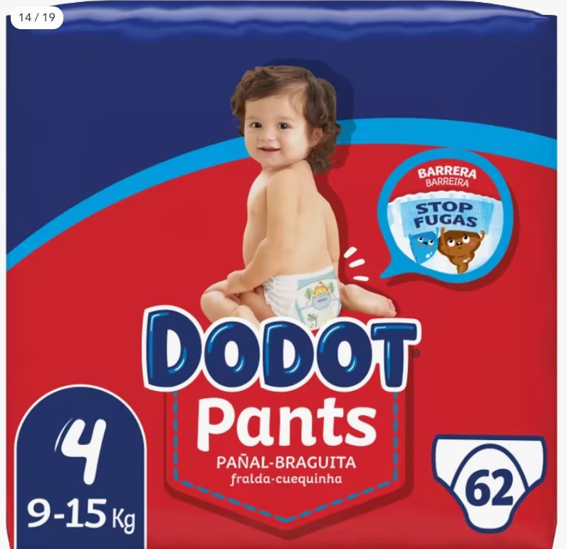 Chollo! Ofertas en Pañales Dodot bebé seco - 14.19€