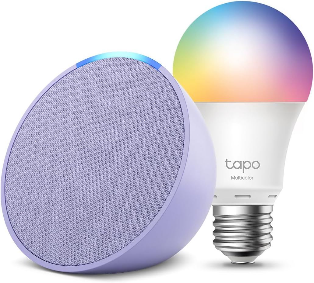 Echo Pop + TP-Link Tapo Bombilla LED inteligente Wi-Fi por 27,99€