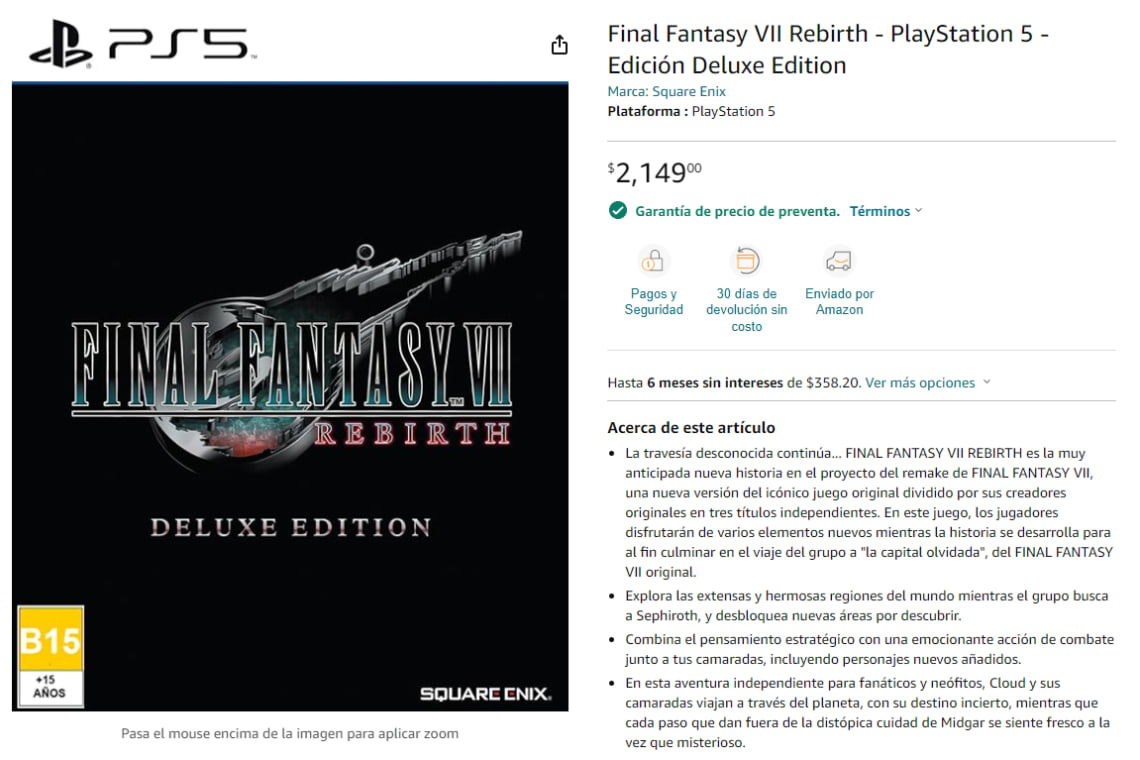 FINAL FANTASY VII REBIRTH DELUXE EDITION – Gameplanet