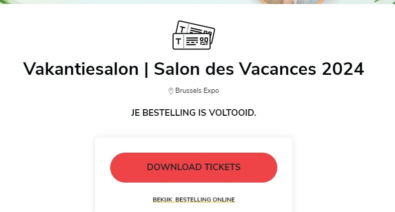 Gratis toegangstickets voor het vakantiesalon