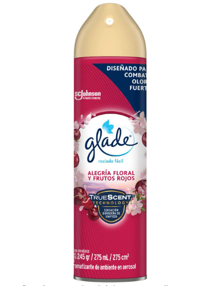 Glade Aromatizante para Hogar aroma Alegría Floral y Frutos Rojos, 275ml  por $32