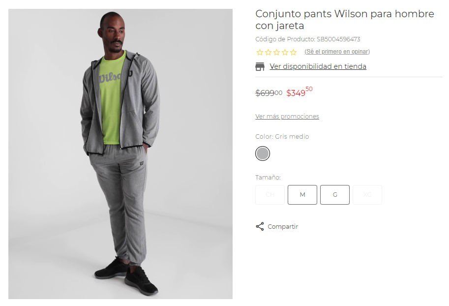 Conjunto de pants best sale wilson