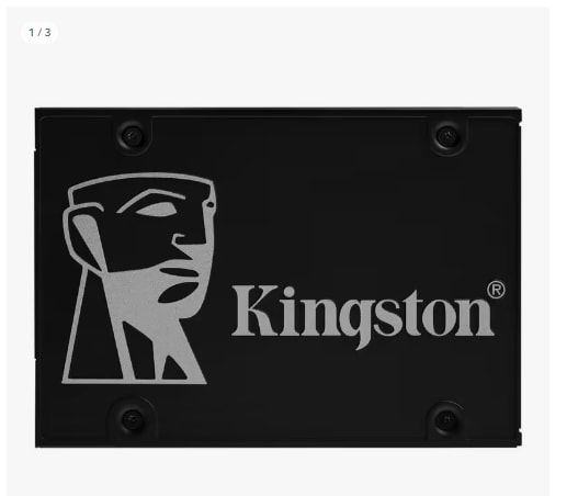 Disco Duro Kingston KC600 SSD 512GB NAND TLC 3D SATA3 por 34.26€