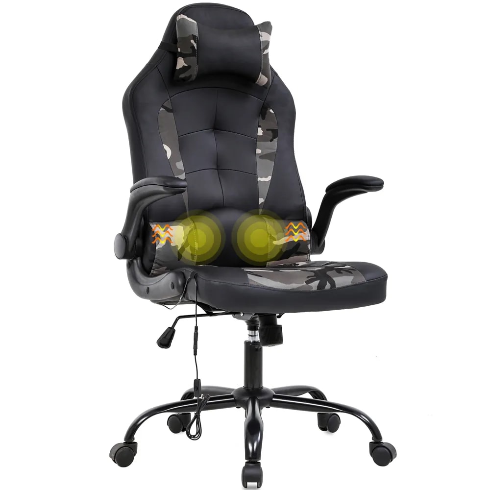 Silla gaming profesional con función de masaje por 64,99€