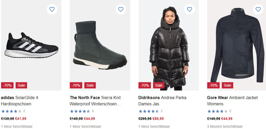 Tot 70% korting in de sale van Bever