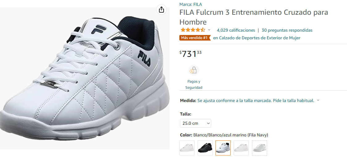 Fila Zapatos de entrenamiento Fulcrum 3 para hombre