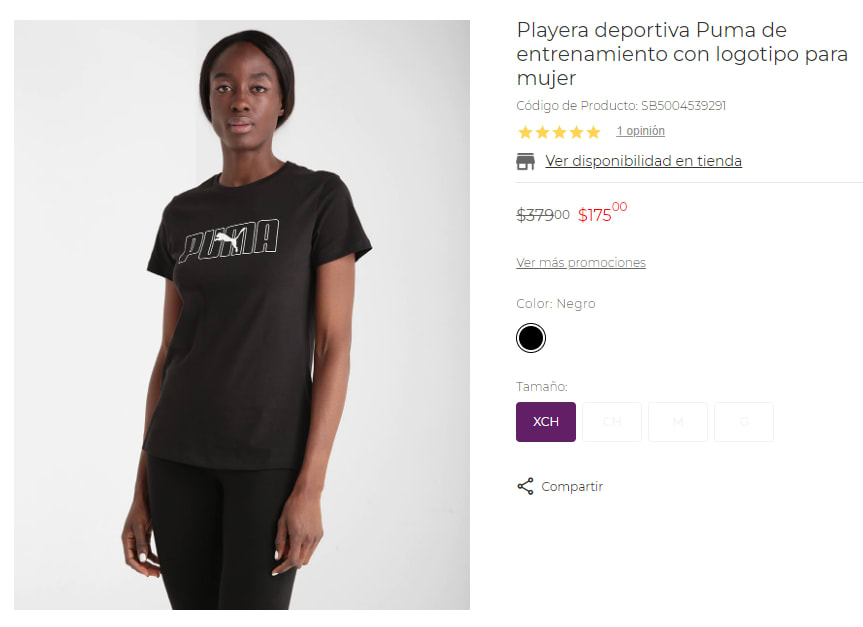 Playera deportiva Puma para mujer